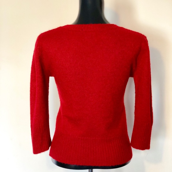 Express Red Wool Blend Sweater - Picture 3 of 4